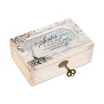 thumbnail image 3 of 6" White “A Sister Is A Gift" Petite Distressed Wood Jewelry Music Box, 3 of 4