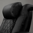 thumbnail image 3 of Valencia Tuscany Luxury Recliner Edition Theater Seating | Semi-Aniline Italian Nappa leather 20000 (Row of 3, Onyx), 3 of 5