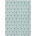 thumbnail image 2 of Addison Rugs Chantille Indoor/Outdoor Transitional Geometric Teal Washable Rectangle Rug, 8' x 10', 2 of 6