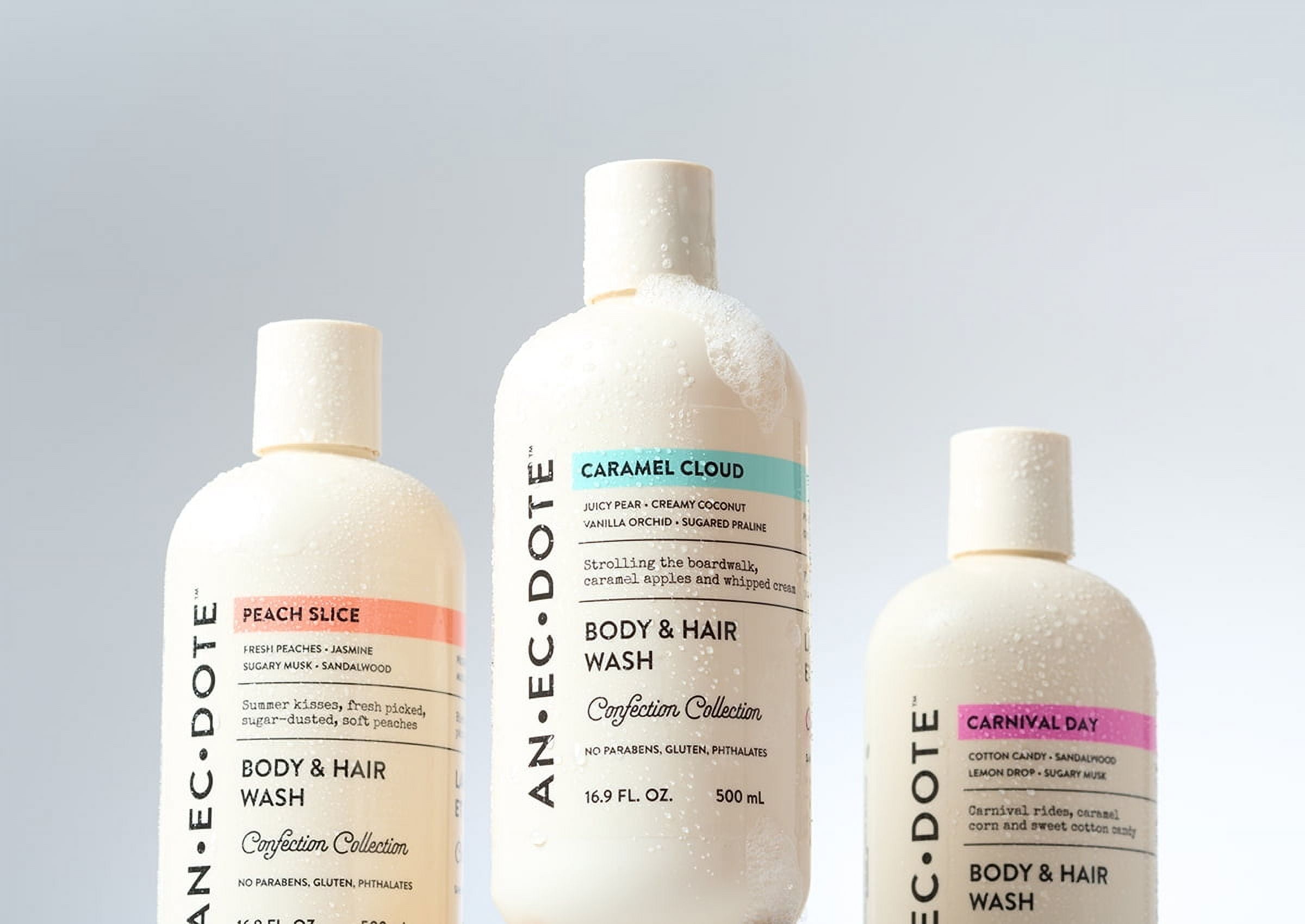 Anecdote lavage corps et cheveux, Caramel Cloud, 16.9 FL OZ/500 mL ANECDOTE CARAMEL CLOUD LAVAGE CORPS