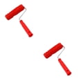 thumbnail image 4 of Wweixi Delicate Embossed Pattern Painting Roller with Plastic Handle Add Touch of Sophistication to Living Space Red Type B 2Set, 4 of 6