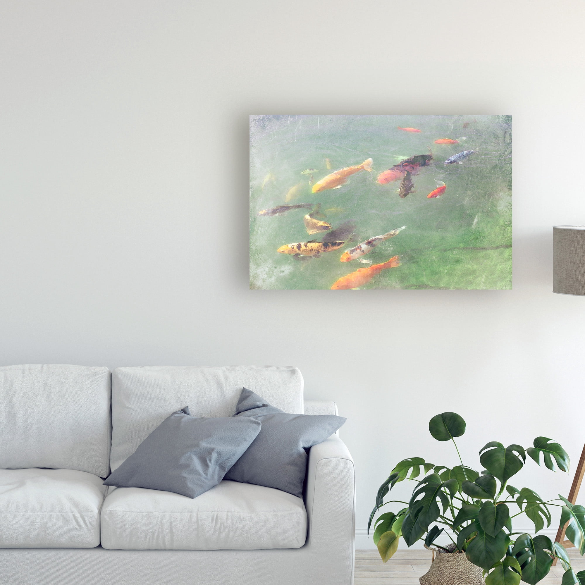 Trademark Fine Art 'Koi Reflections I' Canvas Art by Alicia Ludwig