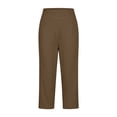 thumbnail image 5 of Zulora Women's High Waisted Capri Yoga Pants with Side Pockets Stretchy Slim Fit Cropped Leggings for Women Quick Dry Comfortable for Running Jogging Pilates Workout and Everyday Casual Wear, 5 of 8