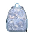 thumbnail image 1 of Abstract Paisley Art Students Backpack - Mandala Inspired Exotic Vintage Retro Boho Floral Design, Comfortable Adjustable Straps for Developing Students, 1 of 3