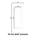 thumbnail image 2 of Off White Pebble Picture Frame Mat for 8x20 Frames - Fits 5x15 Photos - 10 Mats, 2 of 7