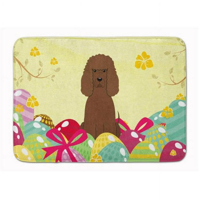 Carolines Treasures BB6063RUG Easter Eggs Irish Water Spaniel Machine Lavable Mémoire Mousse Mat