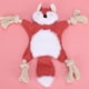 thumbnail image 5 of Juguete De Peluche Suave Para Masticar Perros, Juguete Para Masticar Perros, Sonido De Mascotas Para Entrenamiento De Juguetes Para Perros Limpieza De Dientes Cergrey Rojo, 5 of 8