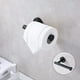 thumbnail image 2 of Portarrollos de papel higiénico negro mate SUS304, portarrollos de papel higiénico redondo moderno montado en la pared, dispensador de papel higiénico para baño, portarrollos, 2 of 5