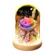thumbnail image 1 of Rosas artificiales con luces LED, base de madera con cúpula de cristal, para regalos de Navidad, Día de San Valentín, Día de la madre, 1 of 5