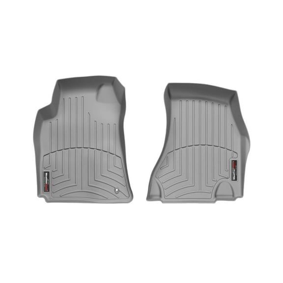 WeatherTech Custom Fit FloorLiners compatible with 2008-2010 Dodge Challenger - 1st Row (Driver & Passenger), Grey