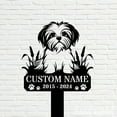 thumbnail image 5 of Handmadetneonsign Maltese Dog Memorial Metal With Stake, Maltese Metal Name Sign Stake, Dog Metal Stake Decor 45366, 5 of 5