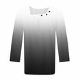 thumbnail image 5 of Blusas para las Mujeres Casual, 3/4 Manga Floral Estampado Camiseta de Moda Top Hecho de Poliéster Transpirable Suave para el Uso Diario de Primavera Otoño, Tops de Blusa para las Mujeres, 5 of 5