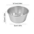 thumbnail image 3 of Fufafayo under $5 Individual Flan Molds Egg Tart Molds Pudding Cups Mini Chocolate Molten Pans Carbon Steel Cupcake Cake Cookie, Round Nonstick Popover Bakeware Tumblers, 3 of 6