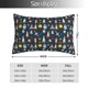thumbnail image 2 of Fotbe Rocket Space Funda de Almohada Decorativa Estilo Occidental, Lujo en Algodón, Fundas para Almohadas King, Cojín Estampado para Decoración del Hogar-20"x30", 2 of 6