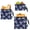 Navy Bunny Heart, variant on Dailycode 3 Pack Reusable Ziploc Bags Leakproof Sandwich Snack Freezer Bags, Tropical Sunset Palm Trees