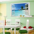 thumbnail image 3 of Huge Removable Beach Sea 3D Window Scenery Wall Sticker Decor Decals, 3 of 5