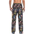 thumbnail image 2 of GZHJMY Colored Mushroom Plants Men's Pajama Pants, Loose Lightweight PJs Lounge Sleep Bottoms with Pockets Drawstring, Pajama Bottoms for Home and Rest, XX-Large, 2 of 7