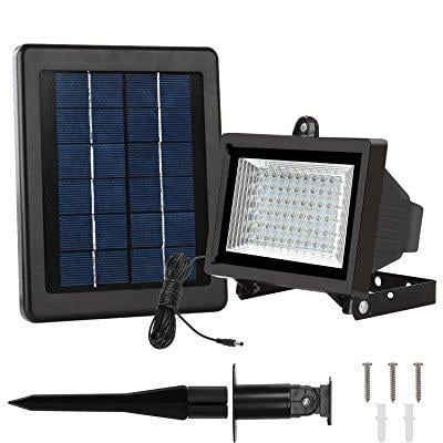 Lte 60 Led Solar Lights Outdoor Security Floodlight 300 Lumen Ip65 Waterproof Auto Induction Solar Flood Light For Lawn Garden Walmart Com Walmart Com