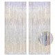 thumbnail image 1 of Cortinas con flecos PIGETALE, lámina metálica plateada, 2 unidades, 1 m x 2,5 m, 1 of 7