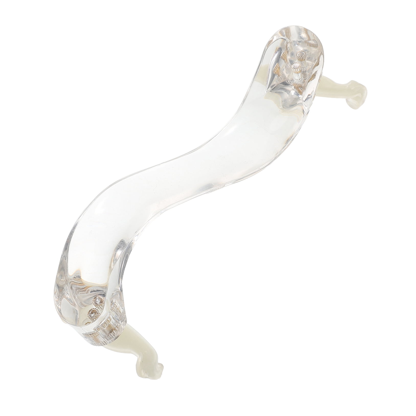 OUNONA Durable Transparent Acrylic Violin Shoulder Rest for Enhanced Comfort and Support during Performance, Fits 4/4 and 3/4 Violins
