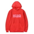 thumbnail image 7 of ILLIT merch Not cute anymore Hooded Drawstring Pocket Sweatshirt Men/women  fashion  Pullover, 7 of 7