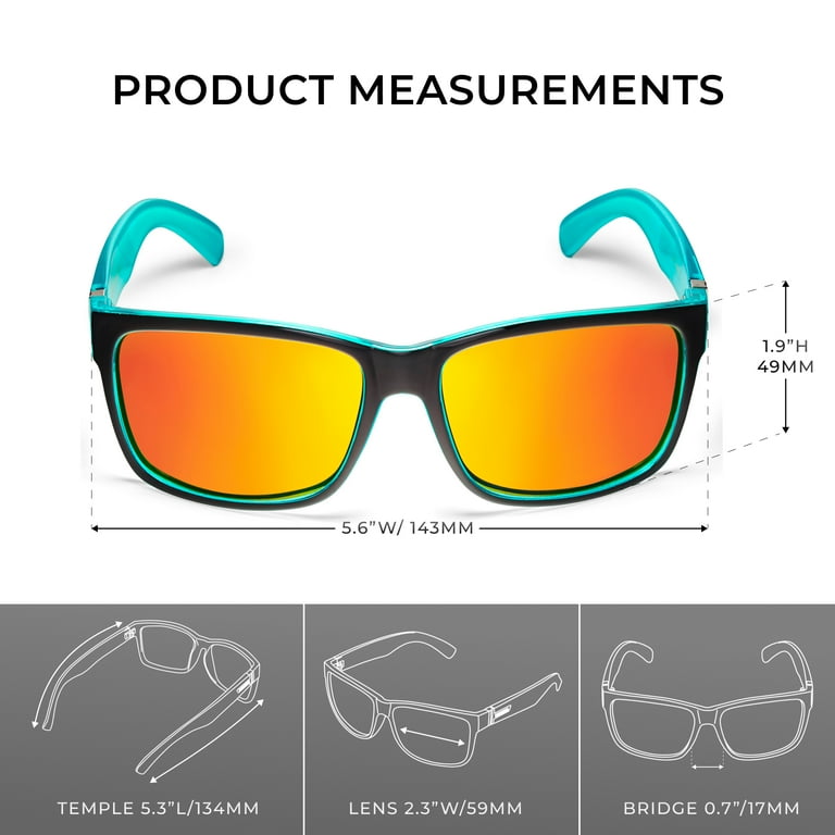 Phikttu Aviator Sunglasses Polarized - Oversized Metal Frame UV400 Protection For Men & Women