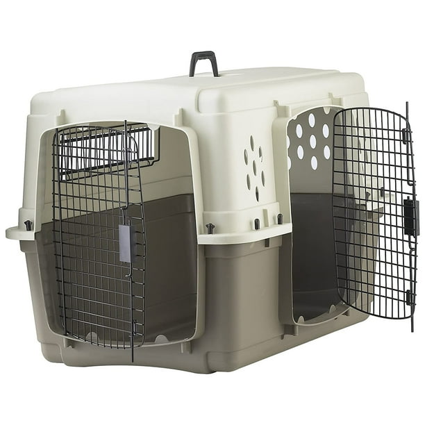 Miller Manufacturing Hard Sided Double Door Dog and Pet Travel Crate