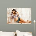 thumbnail image 1 of Country Style Pin-up Wall Mural Wallmonkeys Peel and Stick Graphic (36 in W x 24 in H) WM502968, 1 of 4