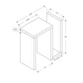 thumbnail image 5 of HomeRoots 332711 24 in. Dark Taupe Accent Table, 5 of 5