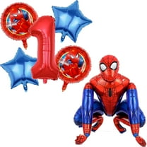 BCD-PRO Foil Balloons Spiderman Party Decorations 1st Birthday 6 Count 30 in