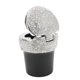 thumbnail image 5 of Cenicero para automóvil Contenedor sin humo con tachuelas de diamantes con indicador de luz LED Universal multifuncional (blanco), 5 of 12