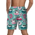 thumbnail image 4 of Balery Swimming Bulldog Mens Swim Trunks Swim Shorts for Men Quick Dry Inseam Beach Shorts with Compression Liner Pocket-3X-Large, 4 of 9