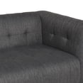 thumbnail image 4 of Noble House Prestage Contemporary Fabric Sectional Sofa, Charcoal, 4 of 13