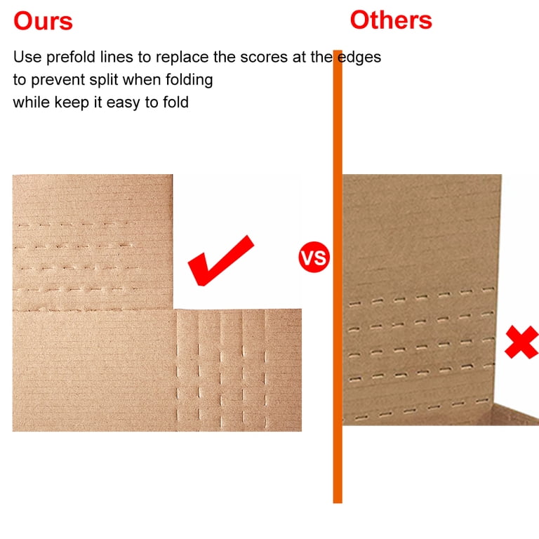Aviditi 24x24x2" Easy-Fold Mailers (Pack Of 20) - White Corrugated Cardboard Shipping Boxes, Recyclable