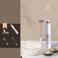 thumbnail image 5 of Espumador de leche eléctrico de mano, batidor de espuma con batería para café, capuchino, latte, matcha, chocolate caliente, mini mezclador de bebidas, 5 of 5