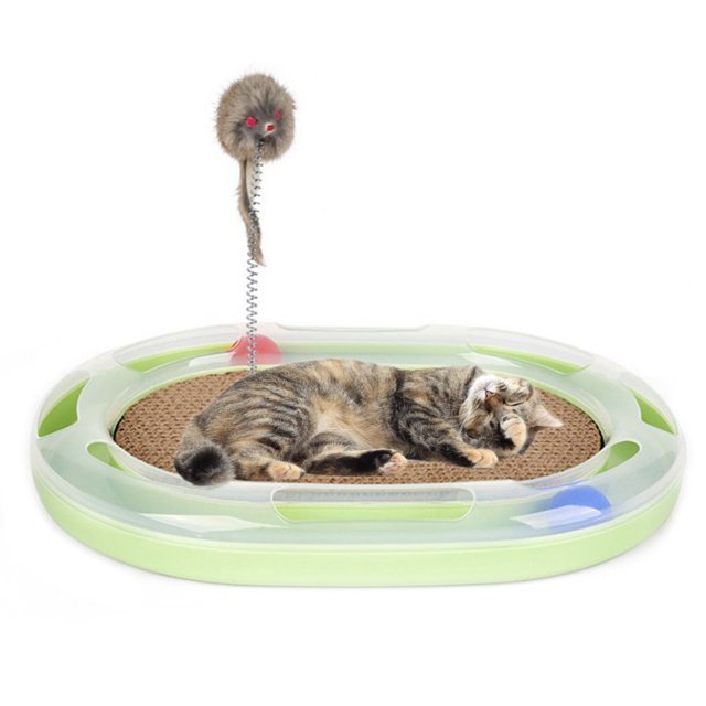 Cat Scratcher Creative Cat Scratch Board Cat Scratching Pad with Ball & Teaser