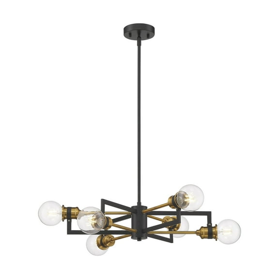 60/6976 Nuvo Lighting Intention-6 Light Chandelier-23.5 Inches Wide by 6 Inches High