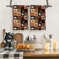 thumbnail image 6 of Sm:)e Patchwork Ghost Pumpkin Bat Cat Halloween Dish Towels Set of 2, 18x26 Inch, Seasonal Holiday Hand Towels for Kitchen and Dining Table, 6 of 6