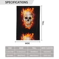 thumbnail image 3 of Easygdp Satanic Skull Garden Flag Yard Flag Welcome Flag, Double-Sided, Weather Resistant for Outdoor Decor - 28"x40", 3 of 9