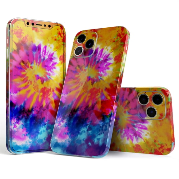 DesignSkinz Spiral Tie Dye V8 Full-Body Skin Decal Wrap Cover for iPhone 16