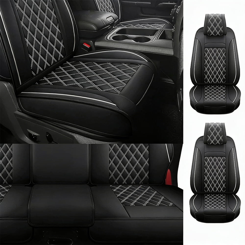 Fit For Dodge Ram 2009-2024 1500 2500 3500 Full Leather Car Seat Covers Custom