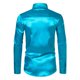 thumbnail image 3 of Blusa y camisa de manga larga con cuello vuelto para hombre, estilo casual, a la moda, de un solo color, con botones y cuello vuelto, blusa de manga larga para hombre., 3 of 8