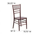thumbnail image 4 of Mahogany Wood Chiavari Banquet Chair with FREE Fabric Seat Cushions, 4 of 5