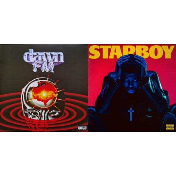 Dawn Fm (Version 2) (Translucent Silver LP Vinyl) & Starboy (2LP/Translucent Red Vinyl/Gatefold)