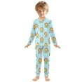thumbnail image 3 of joogoo Cute Lion 2 Piece Long Sleeve Tee and Pants Cotton Pajama Set 3T, 3 of 7
