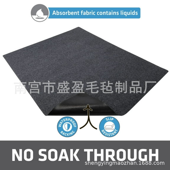 LEXSOMEO Oil Spill Mat Oil Leaks Absorbent Oil Pad Under Car Driveway Mats Garage Floor Reusable Garage Floor Mat Oil Absorbent Motorcycle Mat 36x61 inch