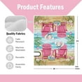 thumbnail image 2 of Easter Sea Pink Chair Mailbox Cover Magnetic Standard Size 21"x19", Beach Coastal Eggs Basket Decorative Post Letter Box Wrap Decor, Bunny Ears Hat Flower Nautical Garden Yard Outdoor Decoration, 2 of 6