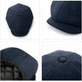 thumbnail image 5 of CoCopeaunts Wool Tweed Newsboy Cap Unisex Vintage Classic Casual Berets Hat Men Women Spring Winter Wild Warm Octagonal Cap, 5 of 7