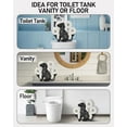 thumbnail image 3 of Butterfly Toilet Paper Holder Stand, Funny Toilet Paper Storage for 8 Rolls, Metal Freestanding Bathroom Decor Tissue Holder Baskets, 3 of 5