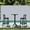 Multi-color, variant on Compamia Sky Cross Square Bar Set with 2 Barstools Black